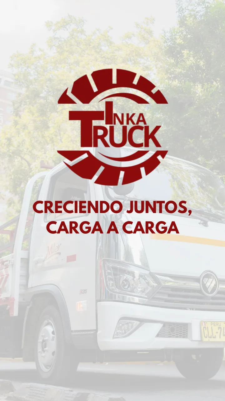 Portada del vídeo institucional de INKATRUCK: camión Foton con el lema Creciendo juntos, carga a carga